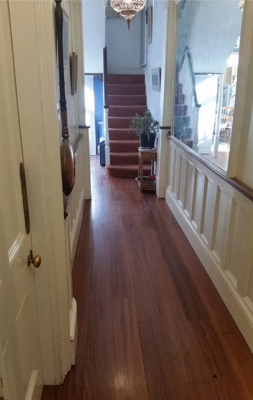 Reflooring to hallway, completion